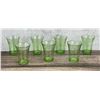 Image 3 : Uranium Glass Hazel Atlas Poppy Tumblers