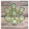 Image 4 : Uranium Glass Hazel Atlas Poppy Tumblers