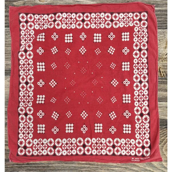 Antique Montana Colorfast Cowboy Bandana