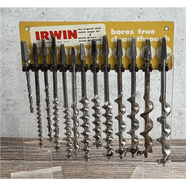 Irwin Auger Drill Bit Metal Store Display