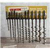Irwin Auger Drill Bit Metal Store Display
