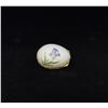 Image 1 : Limoges Floral Egg Shaped Porcelain Trinket Box