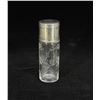 Sterling Silver Etched Crystal Perfume Bottle