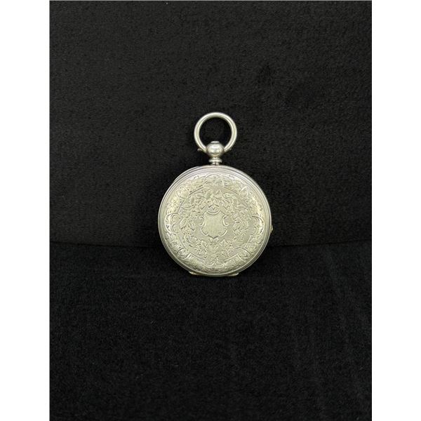 .800 Silver Fusee Pocket Watch Case