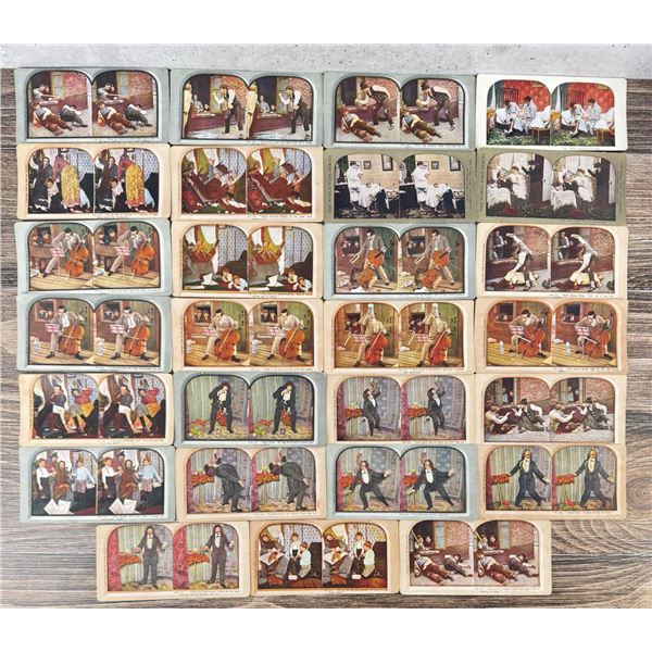 Herman Knutzen Comedy Series Stereoviews