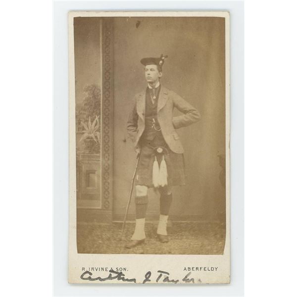 Named Scottish Highlander CDV Photo