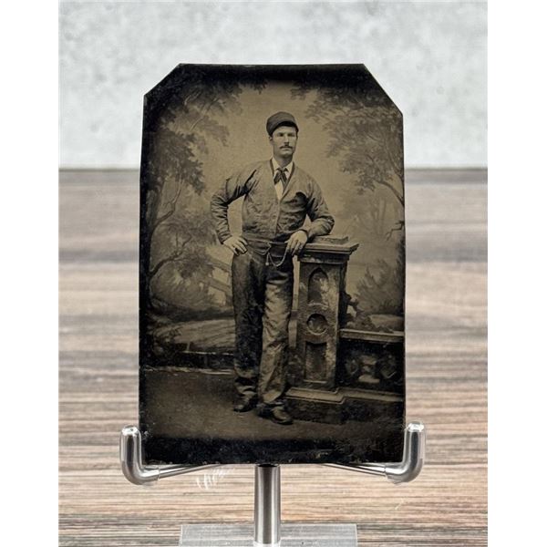 Railroad Conductor Occupational Tintype Photo