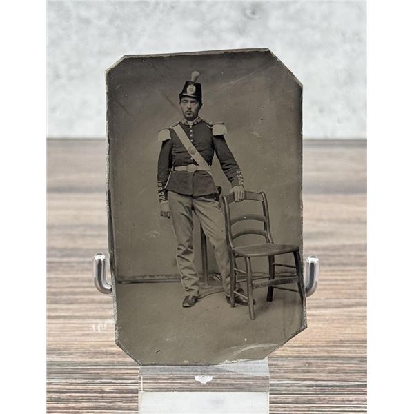 Civil War Militia Soldier Tintype Photo