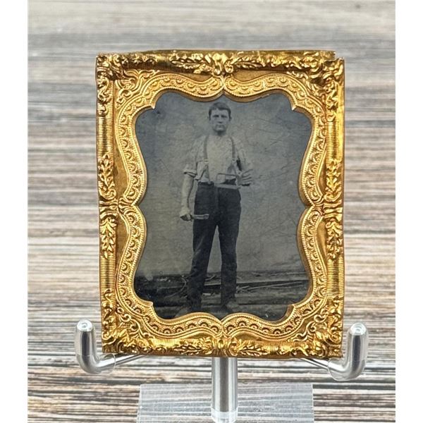 Butcher Occupational Tintype Photo