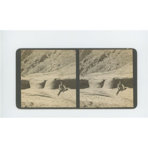 Cement Beds Death Valley California Stereoview