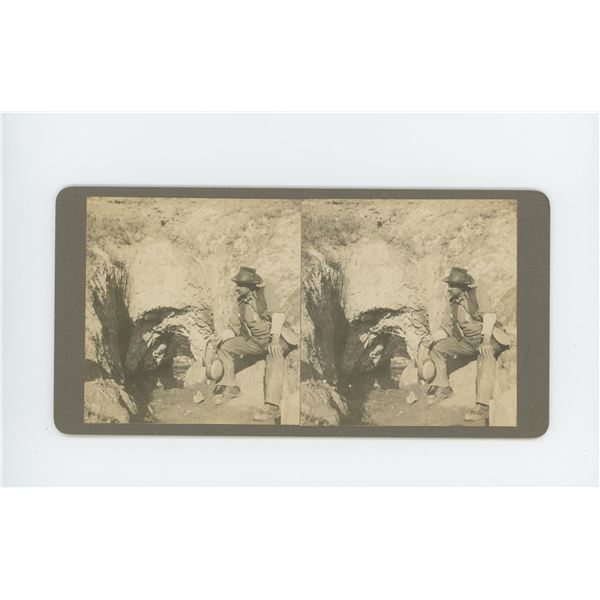 Mining Death Valley California Stereoview