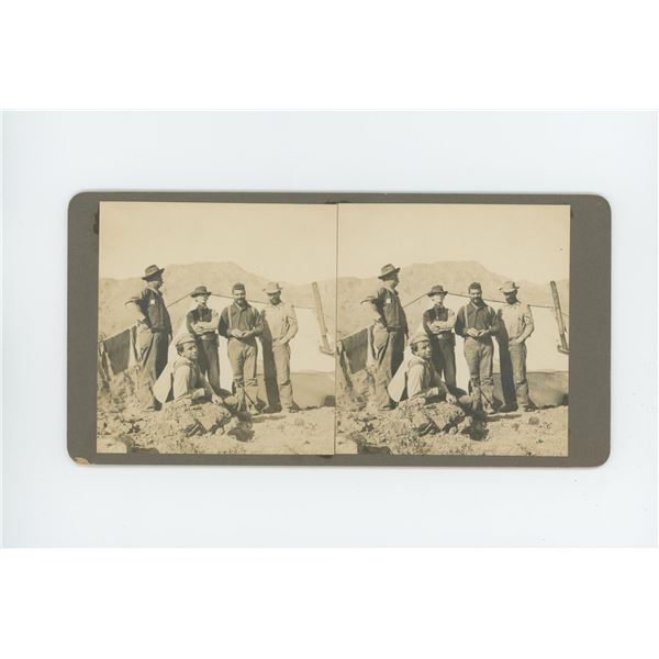 Gold Miners Death Valley California Stereoview