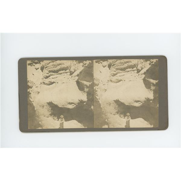 Gold Mining Death Valley California Stereoview