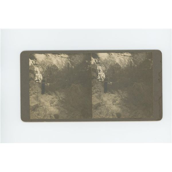 Scotts Cave Death Valley California Stereoview