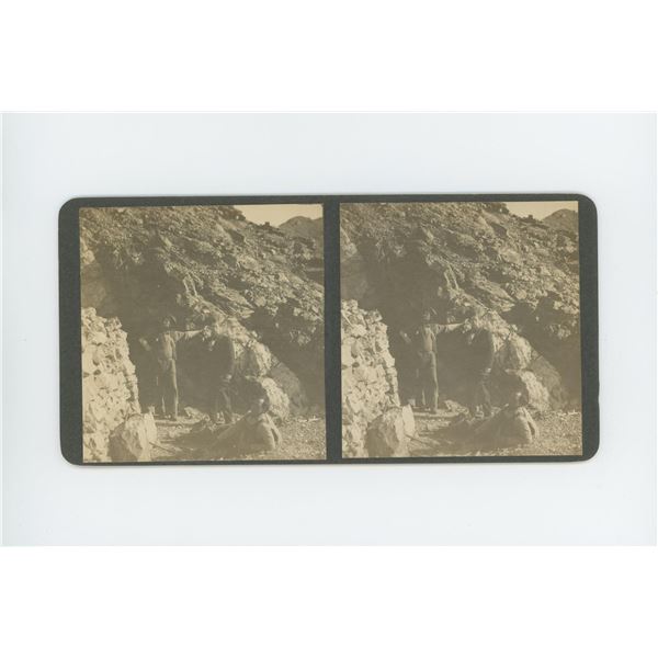 California Gold Miners Death Valley Stereoview