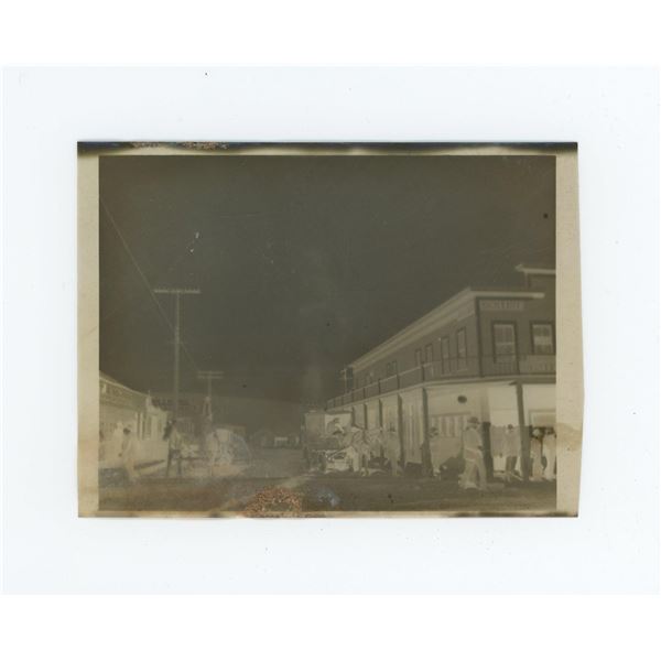 Mainstreet Scene Photo Negative of Rawhide Nevada
