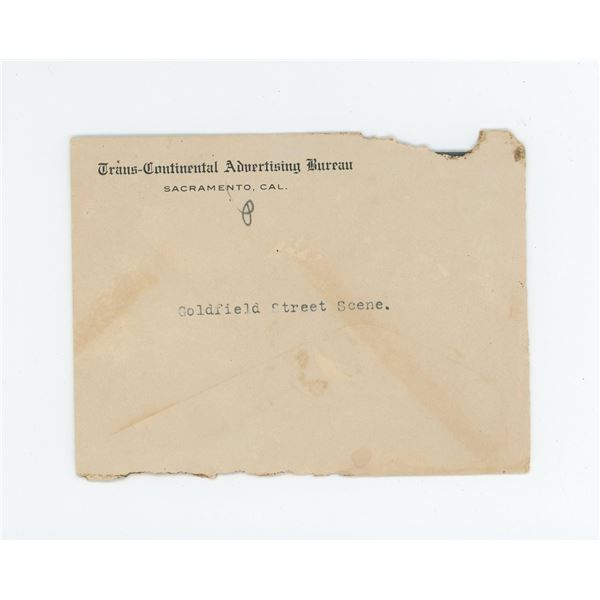 Goldfield Nevada Hotel Photo Negative