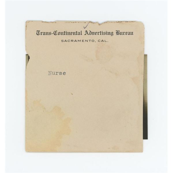 Rawhide Nevada Nurse and Miner Photo Negative