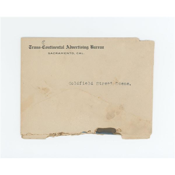 Photo Negative of Goldfield Nevada