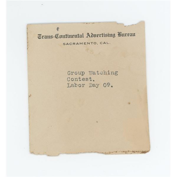 Labor Day Crowd Photo Negative Rawhide Nevada