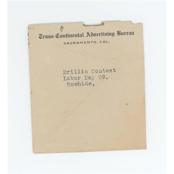 Labor Day Contest Rawhide Nevada Photo Negative