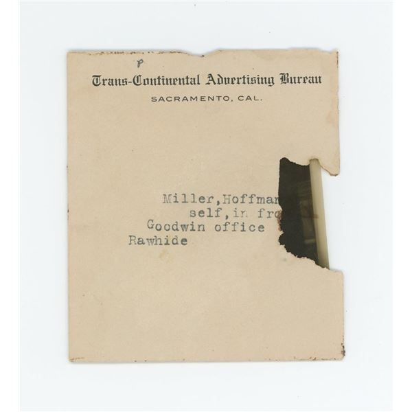 Rawhide Nevada Ghost Town Photo Negative