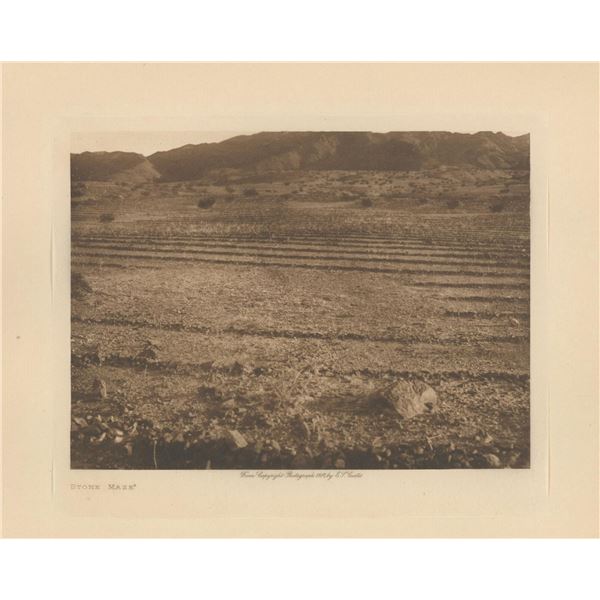 Edward Curtis Stone Maze Photogravure