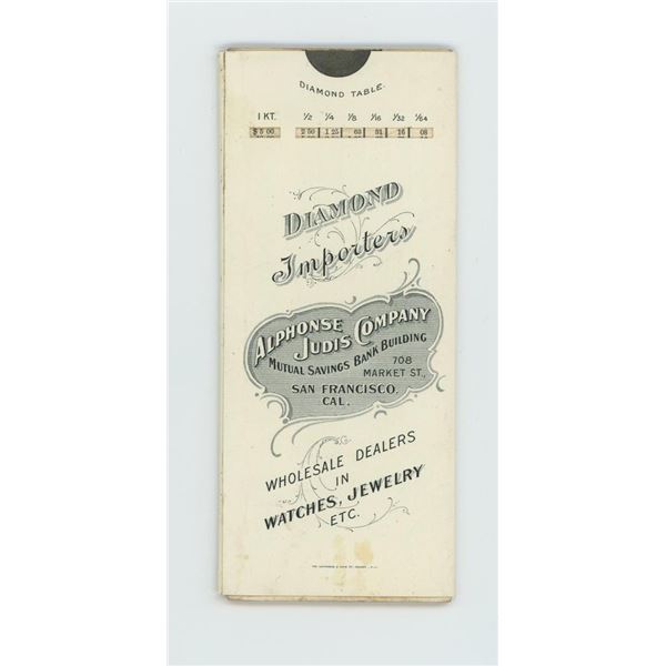 Alphonse Judis Celluloid Diamond Table California