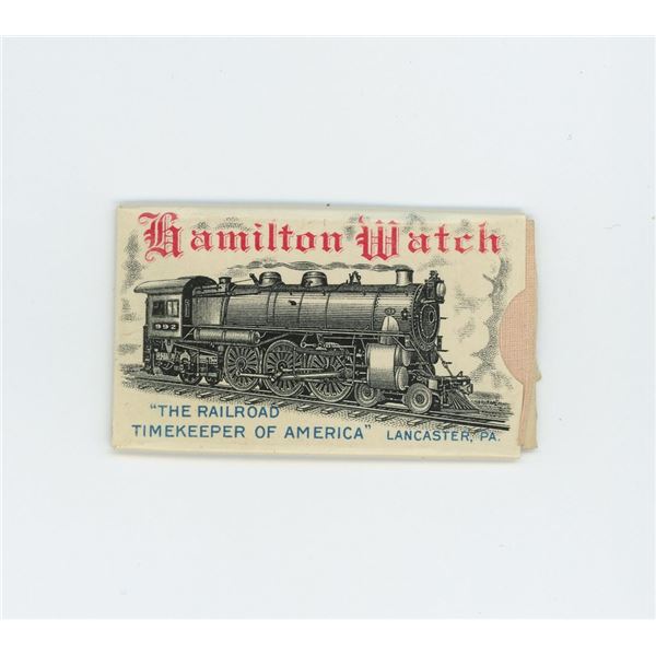 Hamilton Watch Co. Celluloid Stamp Holder