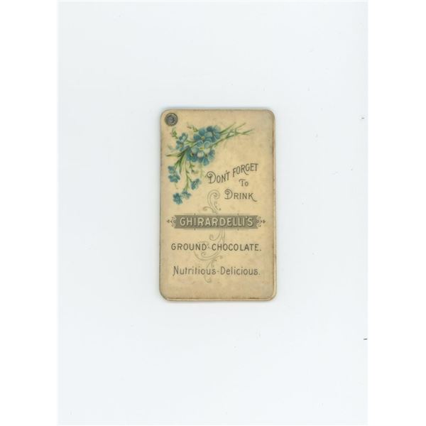 Celluloid Ghiradelli Chocolate Pocket Calendar