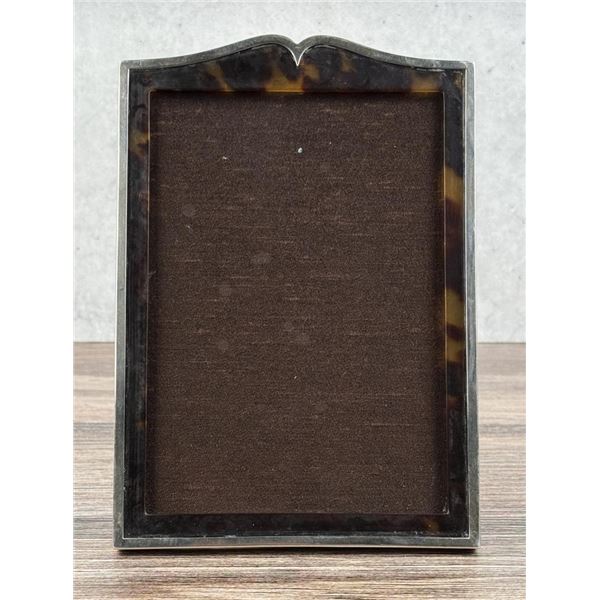 Sterling Silver and Tortoise Shell Picture Frame