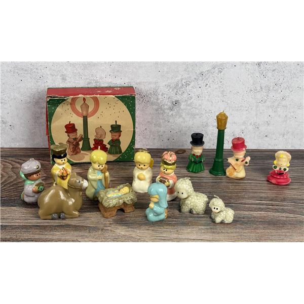 Collection of Gurley Novelty Christmas Candles