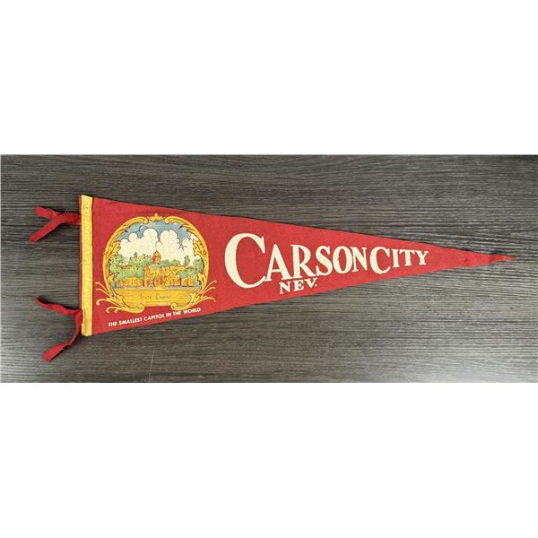 Carson City Nevada Souvenir Pennant