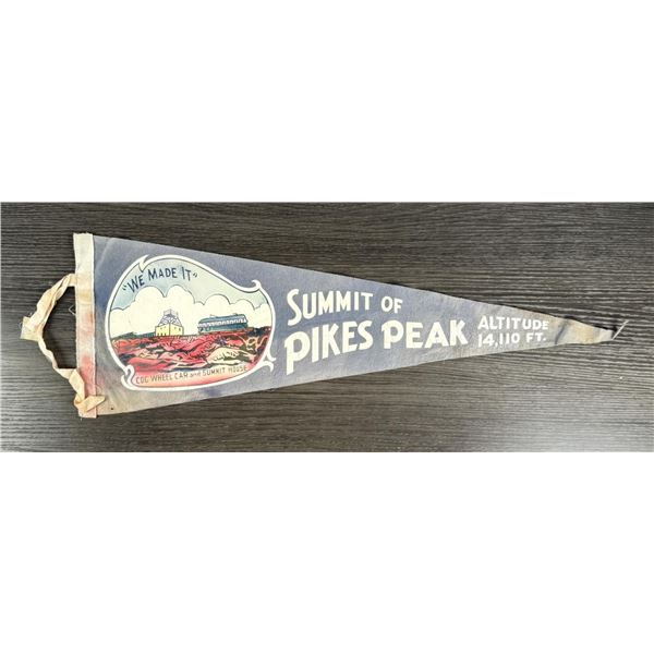 Pikes Peak Colorado Souvenir Pennant