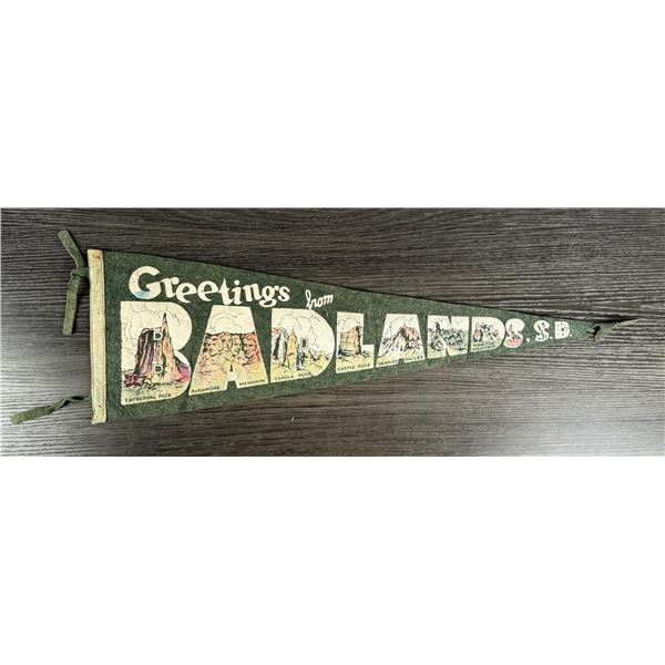 Badlands South Dakota Souvenir Pennant