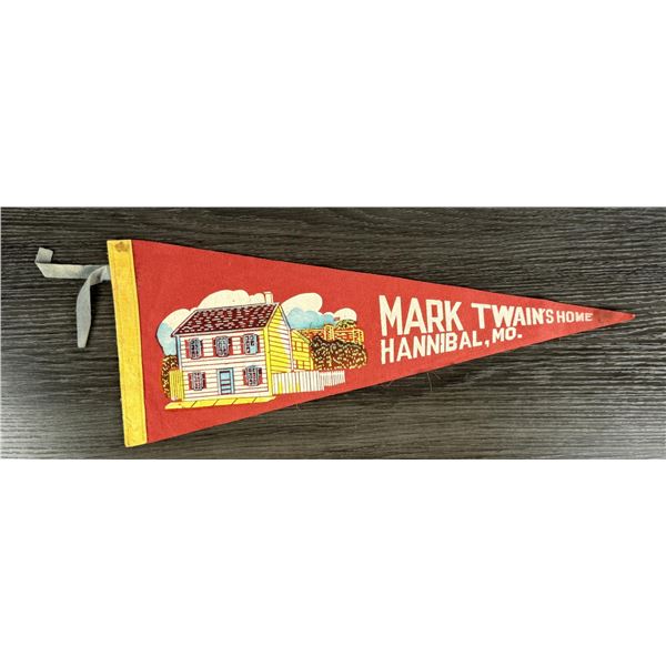 Mark Twain Hannibal Missouri Souvenir Pennant