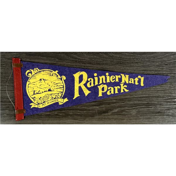 Rainier National Park Souvenir Pennant