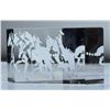 Image 1 : Steuben Etched Glass Polo Match Paperweight