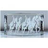 Image 2 : Steuben Etched Glass Polo Match Paperweight
