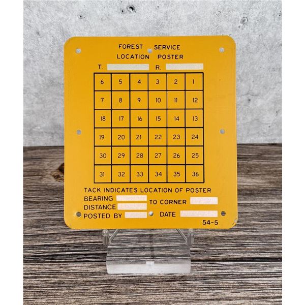 USFS US Forest Service Location Poster Metal Sign