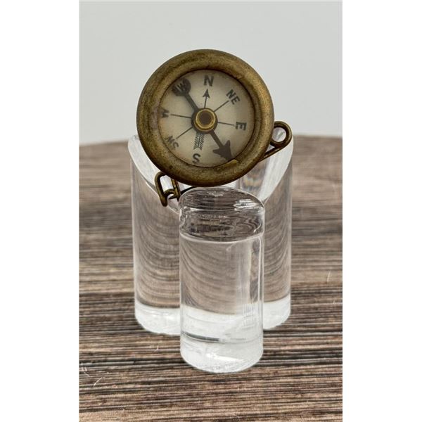 Marbles Brass Hunting Pin On Compass