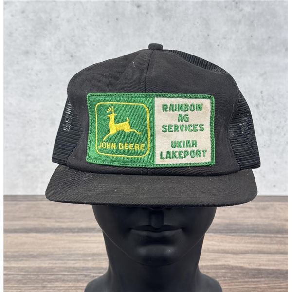 Vintage K Products John Deere Patch Trucker Hat