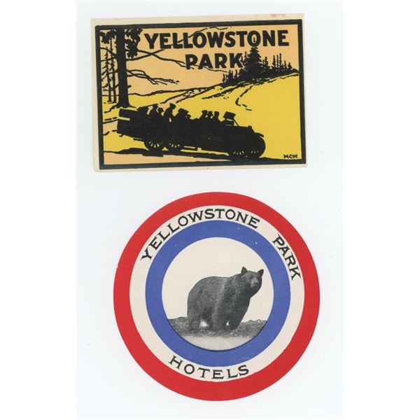 Yellowstone Park Hotel Luggage Travel Decals