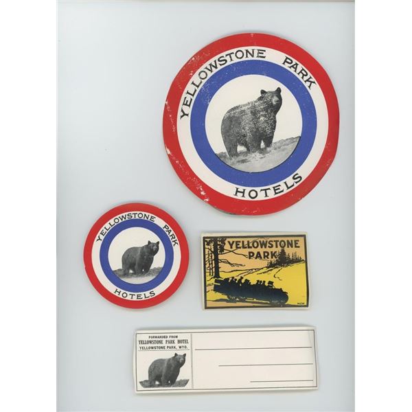 Yellowstone Park Hotel Luggage Travel Decals