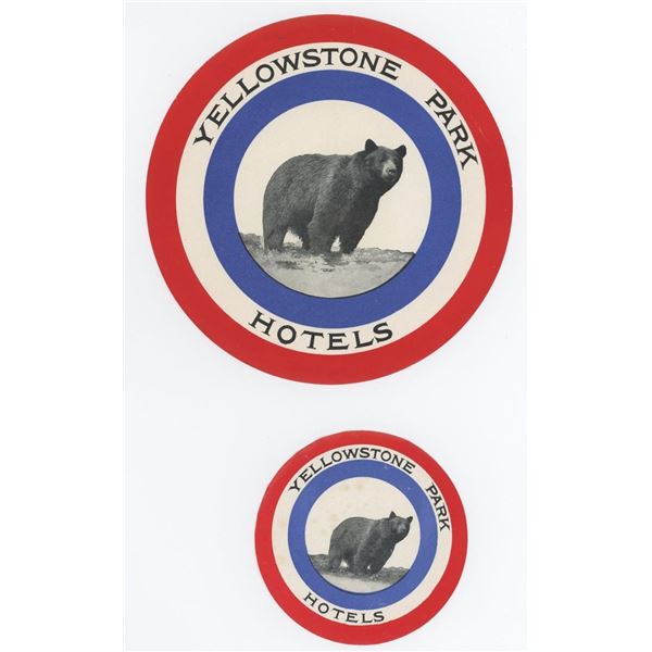 Yellowstone Park Hotel Luggage Travel Decals