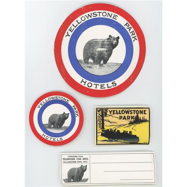 Yellowstone Park Hotel Luggage Travel Decals