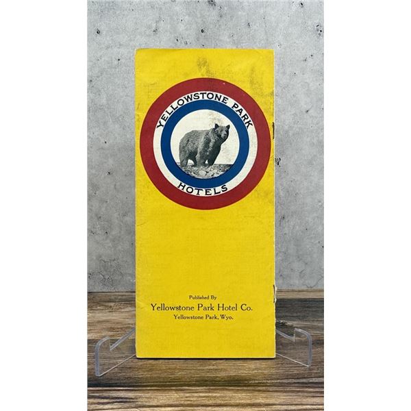 1924 Yellowstone Park Hotel Co Brochure