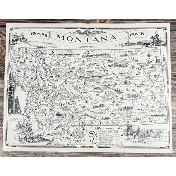 Montana Frontier Pioneer Map