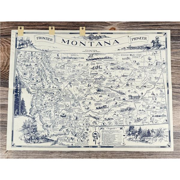 Montana Frontier Pioneer Map