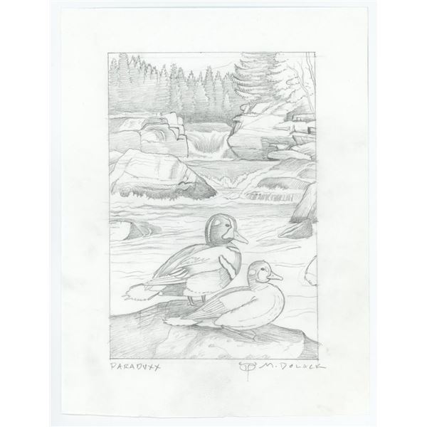 Monte Dolack Pencil Sketch Study Paraduxx